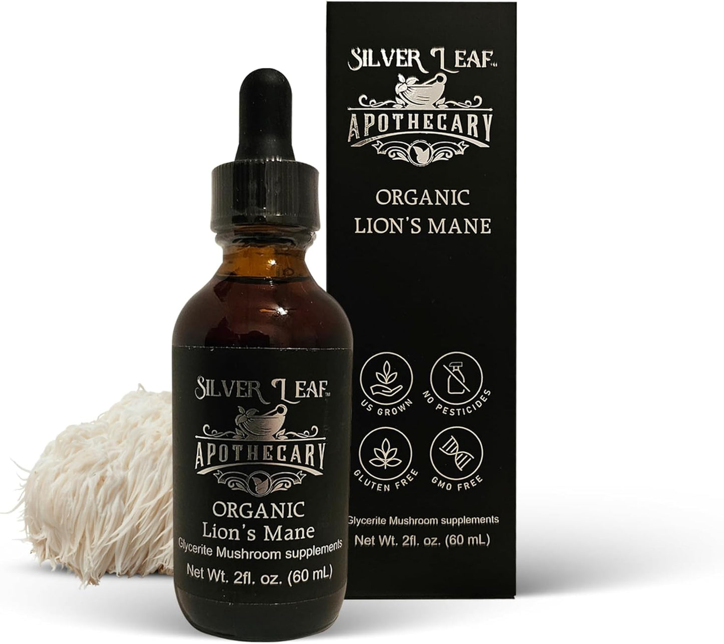 Organic Lion's Mane (Hericium erinaceus) 2oz Tincture